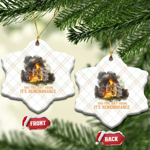 Juneteenth Ancestral Justice Ceramic Ornament This Fire Aint Arson It is Remembrance Black History TS02 Print Your Wear