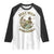 Cottagecore Aesthetic Frog Raglan Shirt Stay Wild Moon Child Playing Banjo On Mushroom With Butterflies TS02 White Black Print Your Wear
