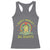 Cottagecore Aesthetic Frog Racerback Tank Top Don't Worry Be Hoppy Meditating TS02 Charcoal Print Your Wear