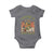 Cottagecore Aesthetic Frog Baby Onesie You're A Cowboy Like Me Playing Banjo Western Style TS02 Charcoal Print Your Wear