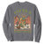Cottagecore Aesthetic Frog Sweatshirt You're A Cowboy Like Me Playing Banjo Western Style TS02 Charcoal Print Your Wear