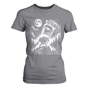 Jimothy Three Raccoon Moon Parody Wildlife Graphic T Shirt For Women Vintage Seattle Feral Legend Trash Panda Meme