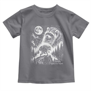 Jimothy Three Raccoon Moon Parody Wildlife Graphic Toddler T Shirt Vintage Seattle Feral Legend Trash Panda Meme