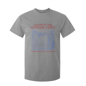 Protect Our National Parks Funny Cryptid Society Vintage Graphic T Shirt For Kid Bigfoot Mothman Wendigo Where Legends Still Roam Free