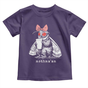 Mothma'am Pink Bow Cryptid Spooky Toddler T Shirt Funny Cute Coquette Mothman Legend Graphic