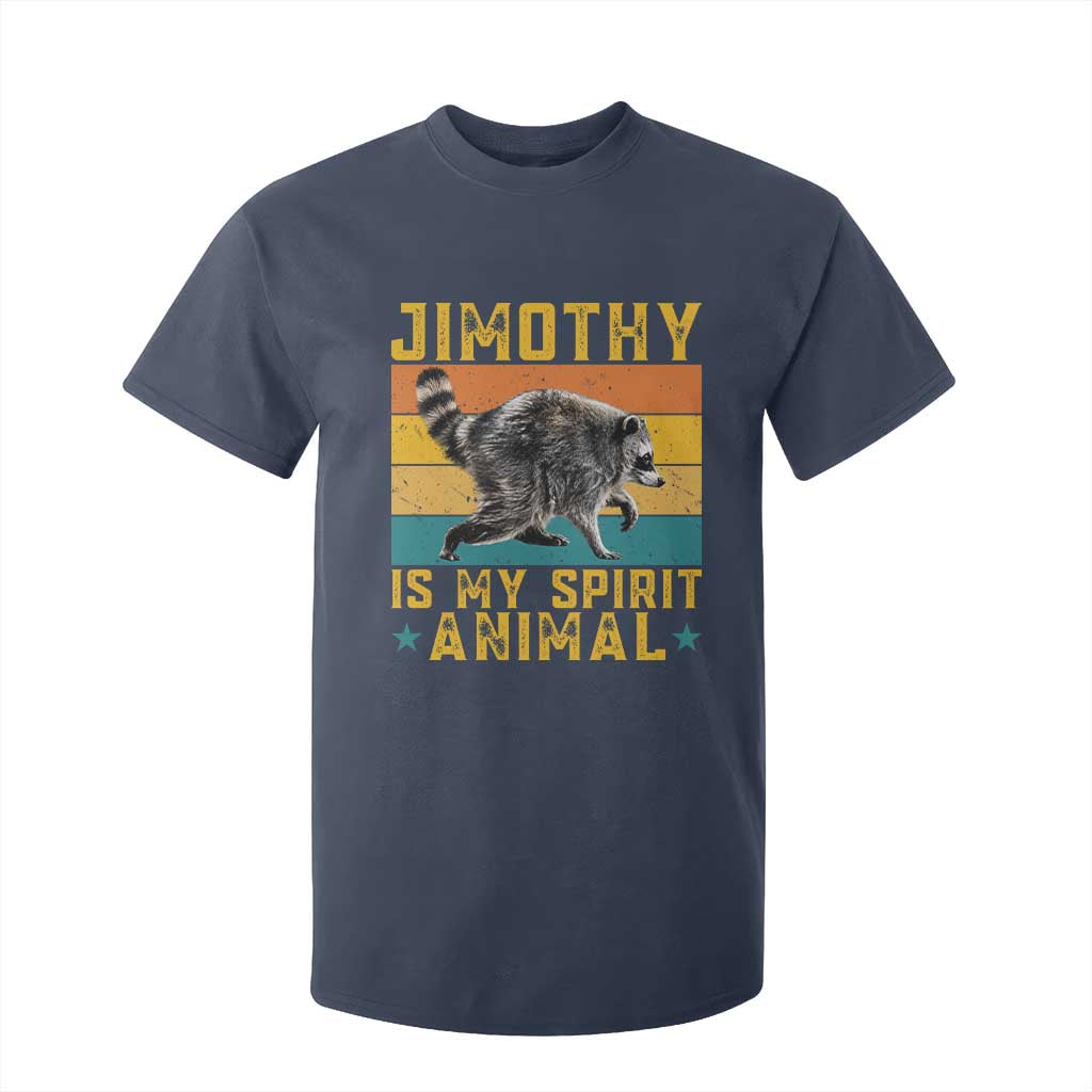 Jimothy Is My Spirit Animal Seattle Raccoon Lover T Shirt For Kid Retro Sunset Viral Ballard Trash Panda Graphic