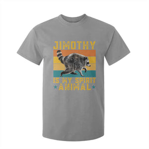 Jimothy Is My Spirit Animal Seattle Raccoon Lover T Shirt For Kid Retro Sunset Viral Ballard Trash Panda Graphic