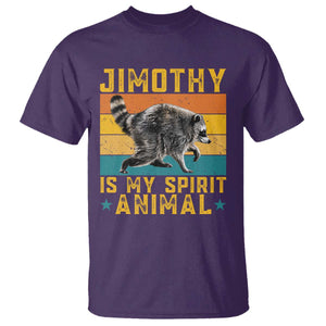 Jimothy Is My Spirit Animal Seattle Raccoon Lover T Shirt Retro Sunset Viral Ballard Trash Panda Graphic