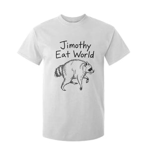 Jimothy Eat World Funny Music Parody T Shirt For Kid Viral Seattle Raccoon Trash Panda Meme