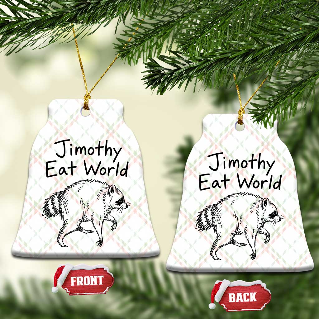 Jimothy Eat World Funny Music Parody Ceramic Ornament Viral Seattle Raccoon Trash Panda Meme