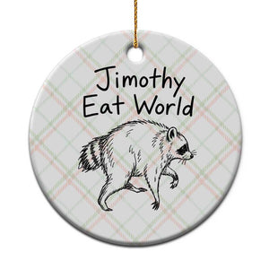 Jimothy Eat World Funny Music Parody Ceramic Ornament Viral Seattle Raccoon Trash Panda Meme