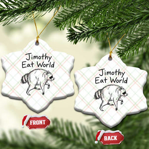 Jimothy Eat World Funny Music Parody Ceramic Ornament Viral Seattle Raccoon Trash Panda Meme