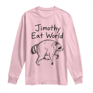 Jimothy Eat World Funny Music Parody Long Sleeve Shirt Viral Seattle Raccoon Trash Panda Meme