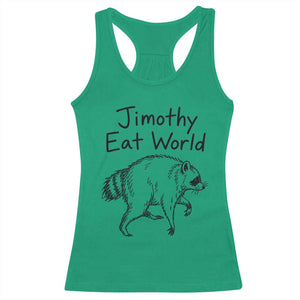 Jimothy Eat World Funny Music Parody Racerback Tank Top Viral Seattle Raccoon Trash Panda Meme