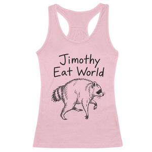 Jimothy Eat World Funny Music Parody Racerback Tank Top Viral Seattle Raccoon Trash Panda Meme