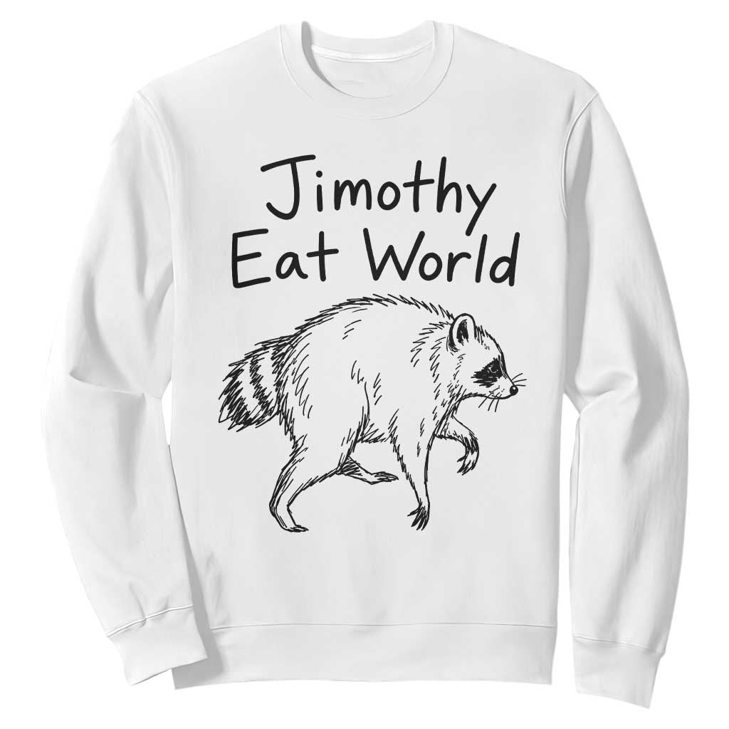 Jimothy Eat World Funny Music Parody Sweatshirt Viral Seattle Raccoon Trash Panda Meme