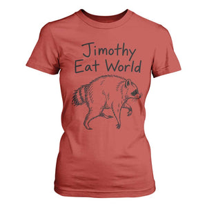 Jimothy Eat World Funny Music Parody T Shirt For Women Viral Seattle Raccoon Trash Panda Meme