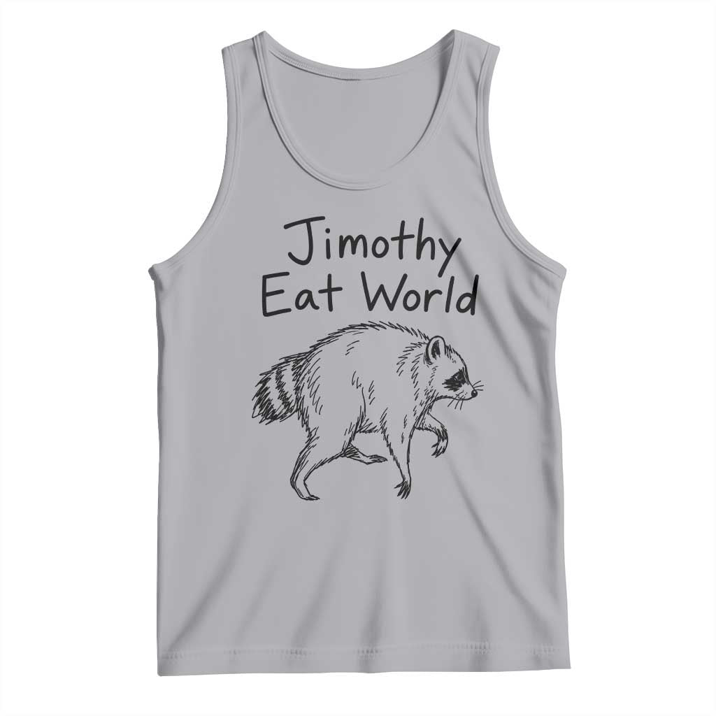 Jimothy Eat World Funny Music Parody Tank Top Viral Seattle Raccoon Trash Panda Meme