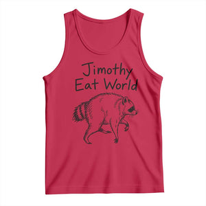 Jimothy Eat World Funny Music Parody Tank Top Viral Seattle Raccoon Trash Panda Meme