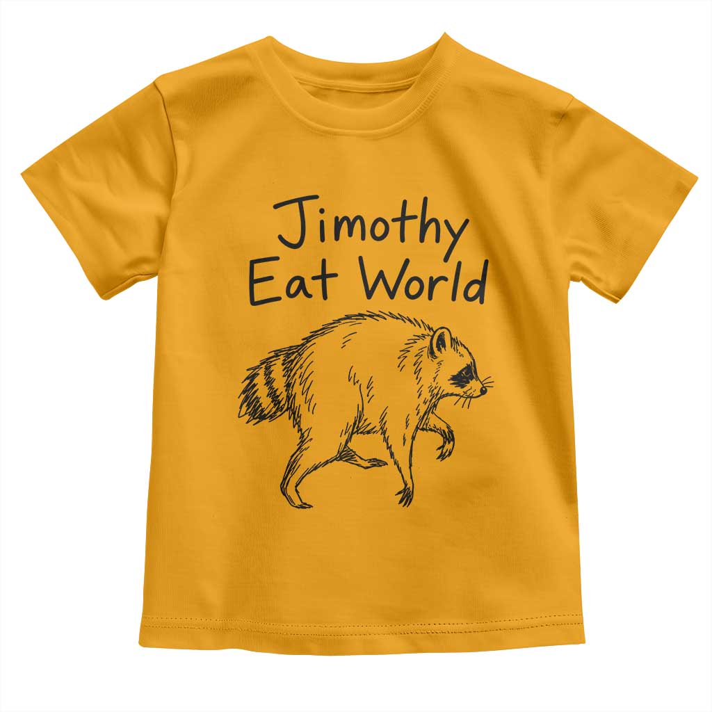 Jimothy Eat World Funny Music Parody Toddler T Shirt Viral Seattle Raccoon Trash Panda Meme