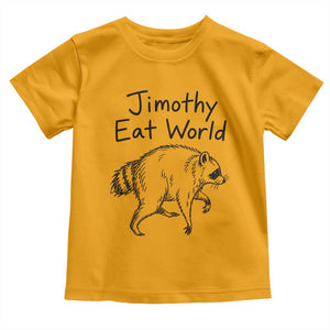 Jimothy Eat World Funny Music Parody Toddler T Shirt Viral Seattle Raccoon Trash Panda Meme