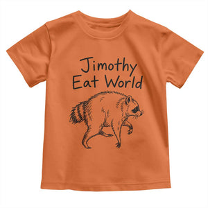 Jimothy Eat World Funny Music Parody Toddler T Shirt Viral Seattle Raccoon Trash Panda Meme