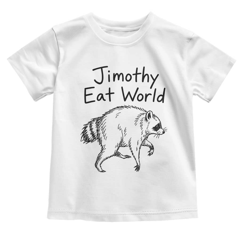 Jimothy Eat World Funny Music Parody Toddler T Shirt Viral Seattle Raccoon Trash Panda Meme