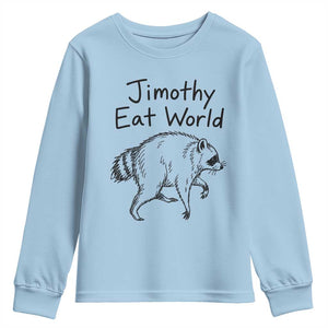 Jimothy Eat World Funny Music Parody Youth Sweatshirt Viral Seattle Raccoon Trash Panda Meme