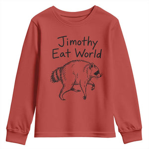 Jimothy Eat World Funny Music Parody Youth Sweatshirt Viral Seattle Raccoon Trash Panda Meme
