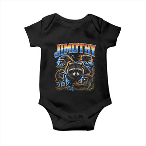 Jimothy the Raccoon Vintage 90s Bootleg Lightning Graphic Baby Onesie Viral Seattle Trash Panda