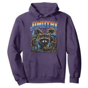 Jimothy the Raccoon Vintage 90s Bootleg Lightning Graphic Hoodie Viral Seattle Trash Panda