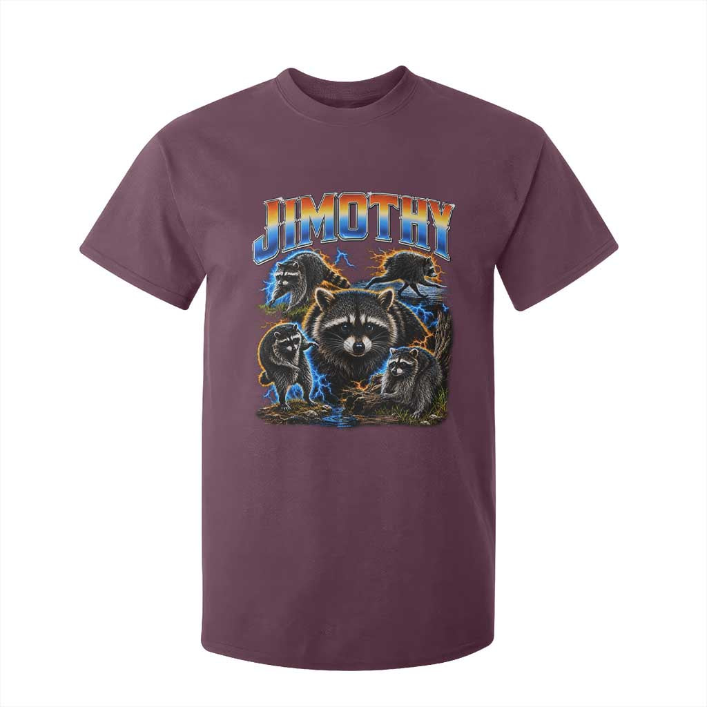 Jimothy the Raccoon Vintage 90s Bootleg Lightning Graphic T Shirt For Kid Viral Seattle Trash Panda