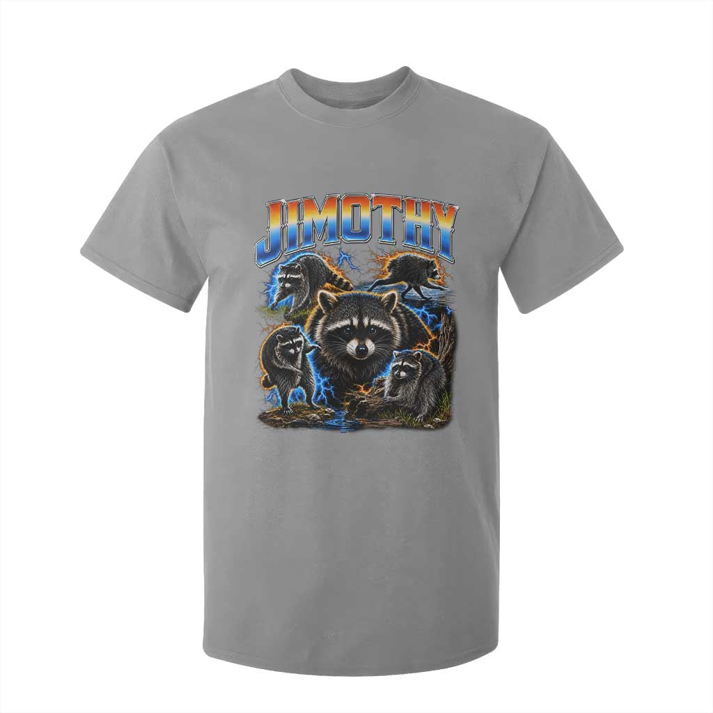 Jimothy the Raccoon Vintage 90s Bootleg Lightning Graphic T Shirt For Kid Viral Seattle Trash Panda