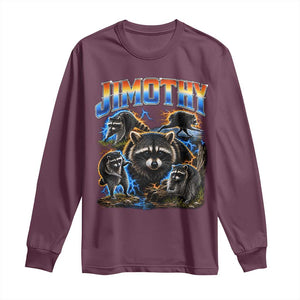 Jimothy the Raccoon Vintage 90s Bootleg Lightning Graphic Long Sleeve Shirt Viral Seattle Trash Panda