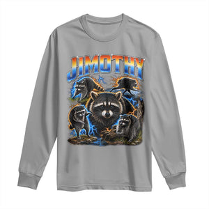 Jimothy the Raccoon Vintage 90s Bootleg Lightning Graphic Long Sleeve Shirt Viral Seattle Trash Panda