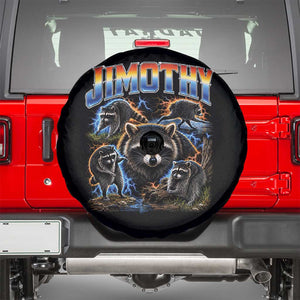 Jimothy the Raccoon Vintage 90s Bootleg Lightning Graphic Spare Tire Cover Viral Seattle Trash Panda
