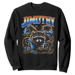 Jimothy the Raccoon Vintage 90s Bootleg Lightning Graphic Sweatshirt Viral Seattle Trash Panda