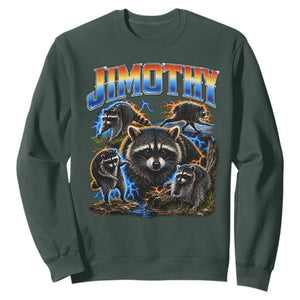 Jimothy the Raccoon Vintage 90s Bootleg Lightning Graphic Sweatshirt Viral Seattle Trash Panda