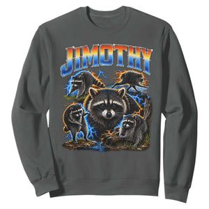 Jimothy the Raccoon Vintage 90s Bootleg Lightning Graphic Sweatshirt Viral Seattle Trash Panda
