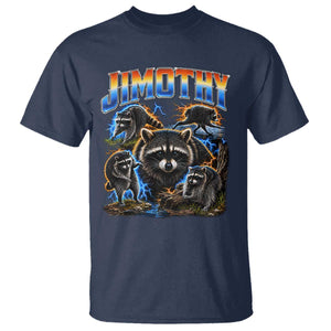Jimothy the Raccoon Vintage 90s Bootleg Lightning Graphic T Shirt Viral Seattle Trash Panda