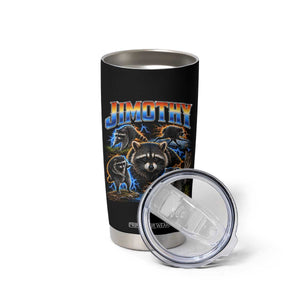 Jimothy the Raccoon Vintage 90s Bootleg Lightning Graphic Tumbler Cup Viral Seattle Trash Panda