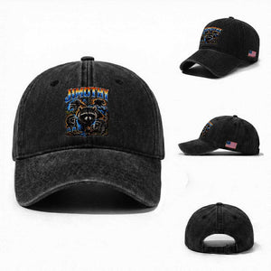 Jimothy the Raccoon Vintage 90s Bootleg Lightning Graphic Washed Cotton Baseball Cap Viral Seattle Trash Panda