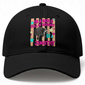 In A World Full Of Ordinary Be A Jimothy Preppy Style Baseball Cap Cute Y2K Pop Seattle Raccoon Legend Graphic