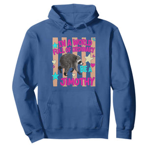 In A World Full Of Ordinary Be A Jimothy Preppy Style Hoodie Cute Y2K Pop Seattle Raccoon Legend Graphic