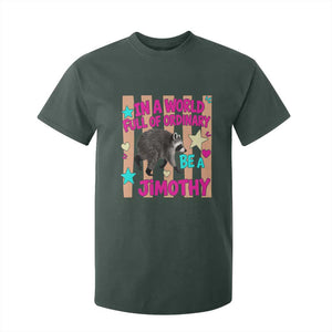 In A World Full Of Ordinary Be A Jimothy Preppy Style T Shirt For Kid Cute Y2K Pop Seattle Raccoon Legend Graphic