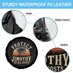 Protect Jimothy At All Costs Seattle Raccoon Spare Tire Cover Vintage Sunset Feral Trash Panda Legend Supporter
