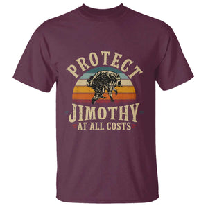 Protect Jimothy At All Costs Seattle Raccoon T Shirt Vintage Sunset Feral Trash Panda Legend Supporter