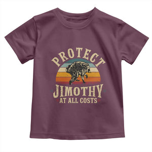 Protect Jimothy At All Costs Seattle Raccoon Toddler T Shirt Vintage Sunset Feral Trash Panda Legend Supporter