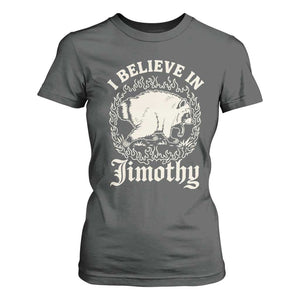 I Believe In Jimothy the Seattle Raccoon T Shirt For Women Flaming Circle Vintage Feral Legend Trash Panda Supporter