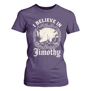 I Believe In Jimothy the Seattle Raccoon T Shirt For Women Flaming Circle Vintage Feral Legend Trash Panda Supporter